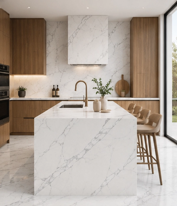 Statuario Carrara Kitchen Countertop