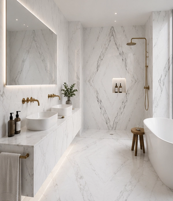 Statuario Diamond Bathroom Vanity
